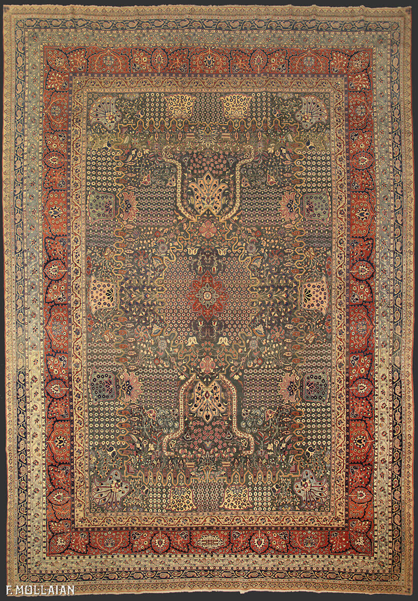 Tapis Persan Antique Tabriz n°:20796096